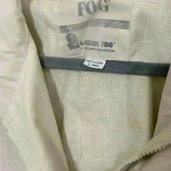 VTG London Fog Jacket Size Large R Cream Color - Picture 2 of 5